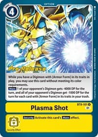 Plasma Shot - New Awakening Pre-Release Cards - Digimon Card Game card