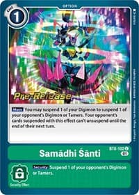 Samadhi Santi - New Awakening Pre-Release Cards - Digimon Card Game card