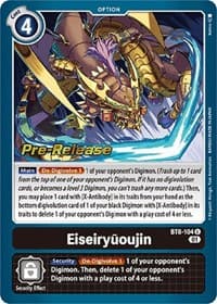 Eiseiryuoujin - New Awakening Pre-Release Cards - Digimon Card Game card