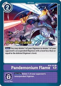 Pandemonium Flame - New Awakening Pre-Release Cards - Digimon Card Game card