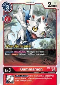 Gammamon - New Awakening Pre-Release Cards - Digimon Card Game card