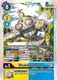 Shakkoumon - New Awakening Pre-Release Cards - Digimon Card Game card