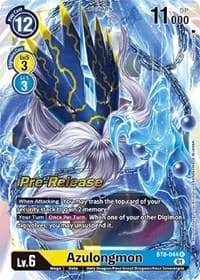 Azulongmon - New Awakening Pre-Release Cards - Digimon Card Game card