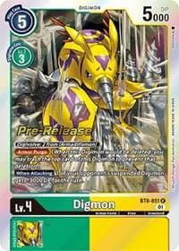 Digmon - New Awakening Pre-Release Cards - Digimon Card Game card