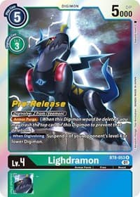 Lighdramon - New Awakening Pre-Release Cards - Digimon Card Game card