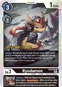 Ryudamon - New Awakening Pre-Release Cards - Digimon Card Game card