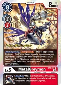 MetalGreymon - New Awakening Pre-Release Cards - Digimon Card Game card