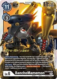 BanchoMamemon - New Awakening Pre-Release Cards - Digimon Card Game card
