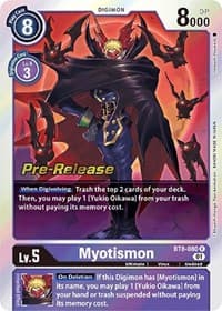 Myotismon - New Awakening Pre-Release Cards - Digimon Card Game card