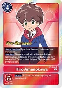 Hiro Amanokawa - New Awakening Pre-Release Cards - Digimon Card Game card