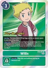 Willis - New Awakening Pre-Release Cards - Digimon Card Game card