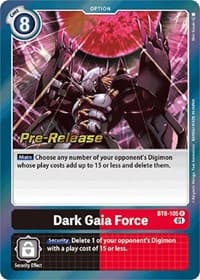 Dark Gaia Force - New Awakening Pre-Release Cards - Digimon Card Game card