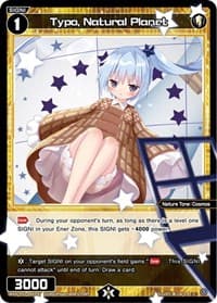 Typo, Natural Planet - Standup Diva - WIXOSS card