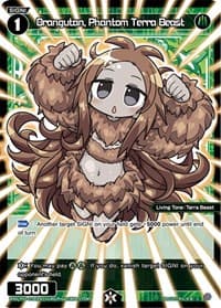 Orangutan, Phantom Terra Beast (Parallel Foil) - Standup Diva - WIXOSS card