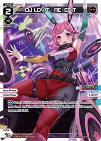 DJ LOVIT - RE: EDIT (Parallel Foil) - Standup Diva - WIXOSS card