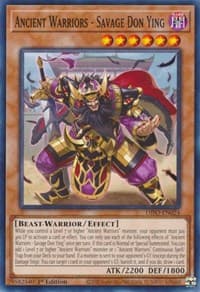 Ancient Warriors - Savage Don Ying - Dimension Force - YuGiOh card
