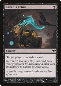 Raven's Crime - Eventide - Magic: The Gathering card