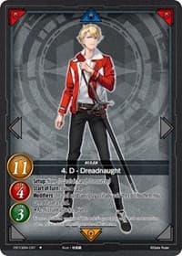 4. D - Dreadnaught (CR7) - Become the Hero! - Gate Ruler card
