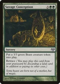 Savage Conception - Eventide - Magic: The Gathering card