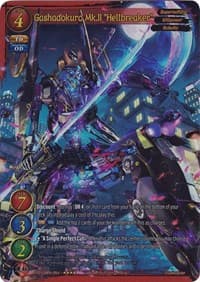 Gashadokuro Mk.ll "Hellbreaker" (Full Art) - Become the Hero! - Gate Ruler card