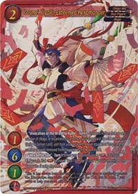 Koumei Kigaki, Esteemed Hexomancer (Full Art) - Become the Hero! - Gate Ruler card