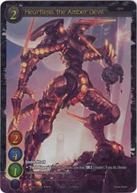 Heartless, the Amber Devil (Extended Art) - Become the Hero! - Gate Ruler card
