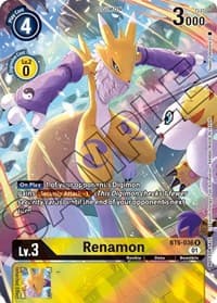 Renamon (Tamer's Card Set 1) - Battle of Omni - Digimon Card Game card