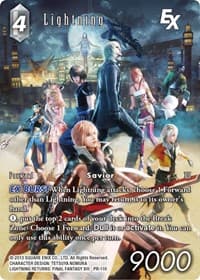 Lightning EX (Full Art) - Deck Exclusive Cards - Final Fantasy TCG card