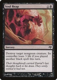 Soul Reap - Eventide - Magic: The Gathering card