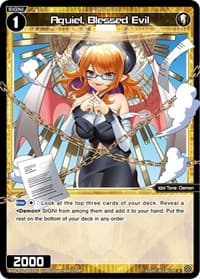 Aquiel, Blessed Evil - Standup Diva - WIXOSS card