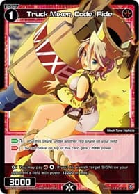 Truck Mixer, Code: Ride (Parallel Foil) - Standup Diva - WIXOSS card