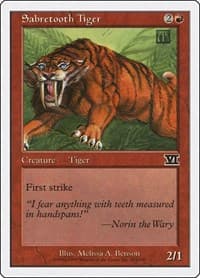 Sabretooth Tiger - Classic Sixth Edition - Magic: The Gathering card