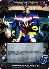 Advice for Winners (Quirk Pack 2) - UniVersus: My Hero Academia Promo Cards - UniVersus card