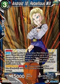Android 18, Rebellious Will - Ultimate Squad - Dragon Ball Super: Masters card