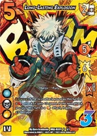Long-Lasting Explosion (Regional License Exam 2021) - UniVersus: My Hero Academia Promo Cards - UniVersus card
