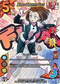 Zero Gravity Lift (Regional License Exam 2021) - UniVersus: My Hero Academia Promo Cards - UniVersus card