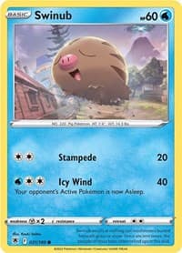 Swinub - SWSH10: Astral Radiance - Pokemon card