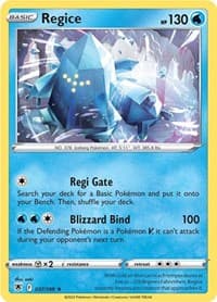 Regice - SWSH10: Astral Radiance - Pokemon card