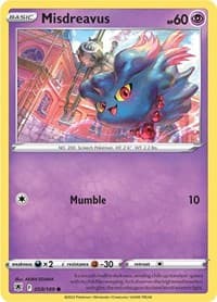 Misdreavus - SWSH10: Astral Radiance - Pokemon card