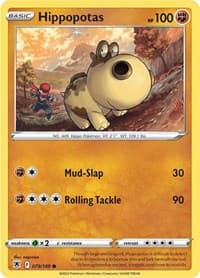 Hippopotas - SWSH10: Astral Radiance - Pokemon card