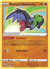 Radiant Hawlucha - SWSH10: Astral Radiance - Pokemon card