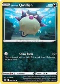 Hisuian Qwilfish (89) - SWSH10: Astral Radiance - Pokemon card