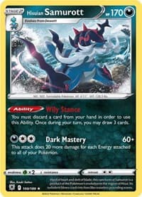 Hisuian Samurott - SWSH10: Astral Radiance - Pokemon card