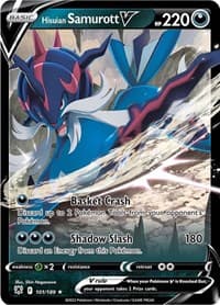 Hisuian Samurott V - SWSH10: Astral Radiance - Pokemon card