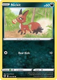 Nickit - SWSH10: Astral Radiance - Pokemon card