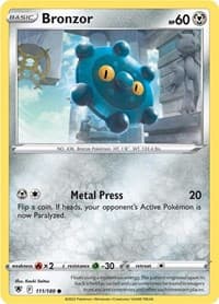 Bronzor - SWSH10: Astral Radiance - Pokemon card