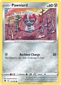 Pawniard - SWSH10: Astral Radiance - Pokemon card
