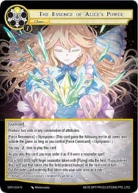 The Essence of Alice's Power - Game of Gods: Revolution - Force of Will card