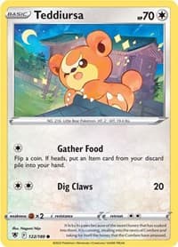 Teddiursa - SWSH10: Astral Radiance - Pokemon card