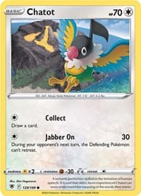 Chatot - SWSH10: Astral Radiance - Pokemon card